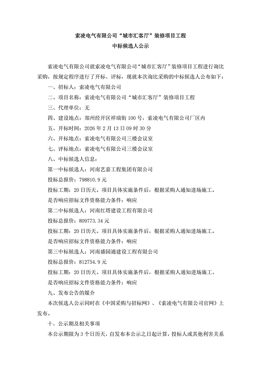 在线买世界杯平台-世界杯（中国）
“城市汇客厅”装修项目工程 中标候选人公示
